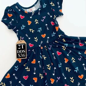 Colorful Patterned Kids Dress
